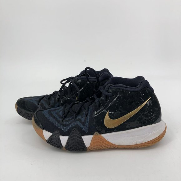 Nike Black & Blue Kyrie 4 Athletic Sneakers | Basketball